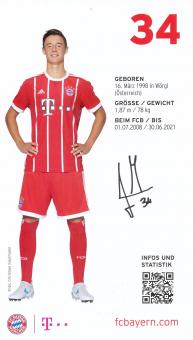 Marco Friedl  2017/2018  FC Bayern München Fußball Autogrammkarte Druck signiert 