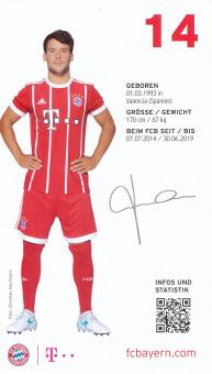 Juan Bernat  2017/2018  FC Bayern München Fußball Autogrammkarte Druck signiert 