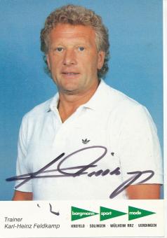 Karl Heinz Feldkamp  1985/1986  Bayer 05 Uerdingen Fußball Autogrammkarte original signiert 