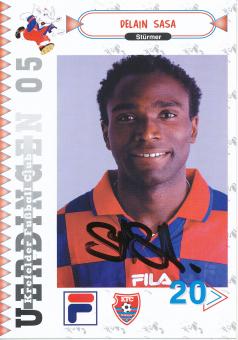 Delain Sasa  1998/1999  KFC  Uerdingen Fußball Autogrammkarte original signiert 