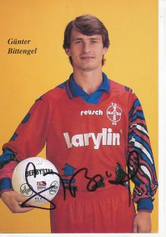 Günter Bittengel  1994/1995  Bayer 05 Uerdingen Fußball Autogrammkarte original signiert 