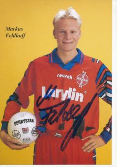 Markus Feldhoff  1994/1995  Bayer 05 Uerdingen Fußball Autogrammkarte original signiert 