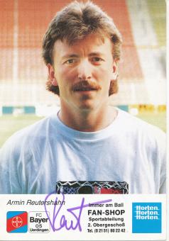 Armin Reutershahn  1991/1992  Bayer 05 Uerdingen Fußball Autogrammkarte original signiert 