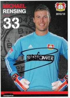 Michael Rensing  2012/2013   Bayer 04 Leverkusen Fußball Autogrammkarte original signiert 