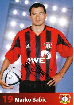 Marko Babic   2004/2005   Bayer 04 Leverkusen Fußball Autogrammkarte original signiert 