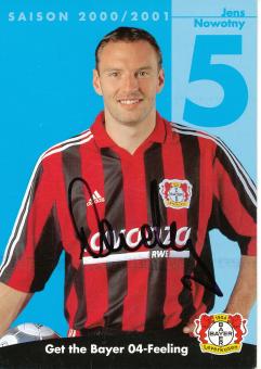 Jens Nowotny   2000/2001   Bayer 04 Leverkusen Fußball Autogrammkarte original signiert 