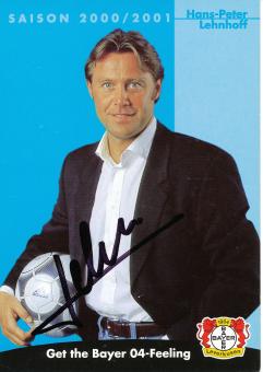 Hans Peter Lehnhoff   2000/2001   Bayer 04 Leverkusen Fußball Autogrammkarte original signiert 