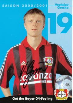 Vratislav Gresko   2000/2001   Bayer 04 Leverkusen Fußball Autogrammkarte original signiert 