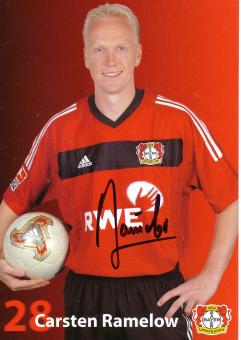 Carsten Ramelow   2002/2003   Bayer 04 Leverkusen Fußball Autogrammkarte original signiert 