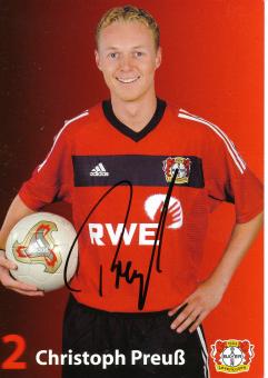 Christoph Preuß   2002/2003   Bayer 04 Leverkusen Fußball Autogrammkarte original signiert 