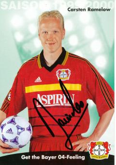 Carsten Ramelow   1999/2000   Bayer 04 Leverkusen Fußball Autogrammkarte original signiert 