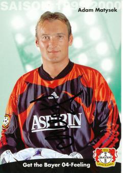 Adam Matysek   1999/2000   Bayer 04 Leverkusen Fußball Autogrammkarte original signiert 