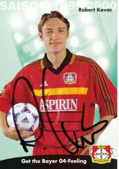 Roland Kovac   1999/2000   Bayer 04 Leverkusen Fußball Autogrammkarte original signiert 
