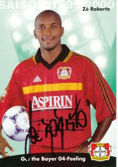 Ze Roberto   1999/2000   Bayer 04 Leverkusen Fußball Autogrammkarte original signiert 