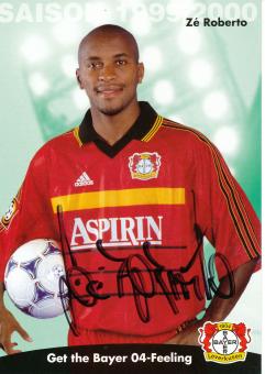 Ze Roberto   1999/2000   Bayer 04 Leverkusen Fußball Autogrammkarte original signiert 