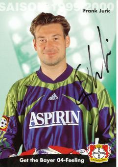 Frank Juric  1999/2000   Bayer 04 Leverkusen Fußball Autogrammkarte original signiert 