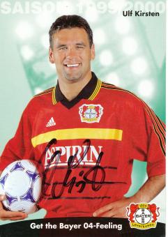 Ulf Kirsten  1999/2000   Bayer 04 Leverkusen Fußball Autogrammkarte original signiert 