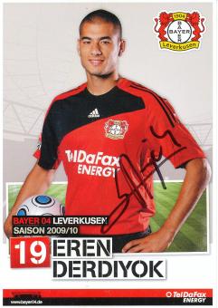 Eren Derdiyok   2009/2010   Bayer 04 Leverkusen Fußball Autogrammkarte original signiert 