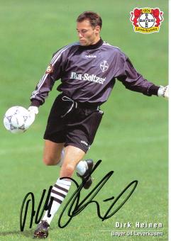 Dirk Heinen  1996/1997   Bayer 04 Leverkusen Fußball Autogrammkarte original signiert 