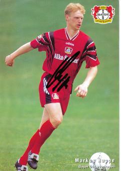 Markus Happe  1996/1997   Bayer 04 Leverkusen Fußball Autogrammkarte original signiert 