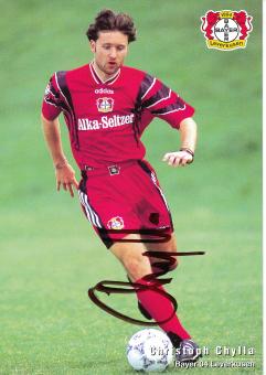 Christoph Chylla  1996/1997   Bayer 04 Leverkusen Fußball Autogrammkarte original signiert 