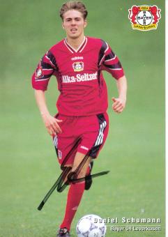 Daniel Schumann  1996/1997   Bayer 04 Leverkusen Fußball Autogrammkarte original signiert 