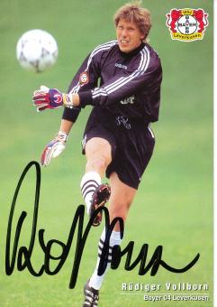 Rüdiger Vollborn  1996/1997   Bayer 04 Leverkusen Fußball Autogrammkarte original signiert 