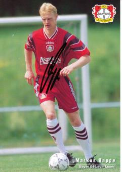 Markus Happe  1997/1998   Bayer 04 Leverkusen Fußball Autogrammkarte original signiert 