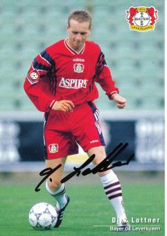 Dirk Lottner  1997/1998   Bayer 04 Leverkusen Fußball Autogrammkarte original signiert 