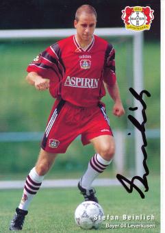 Stefan Beinlich  1997/1998   Bayer 04 Leverkusen Fußball Autogrammkarte original signiert 