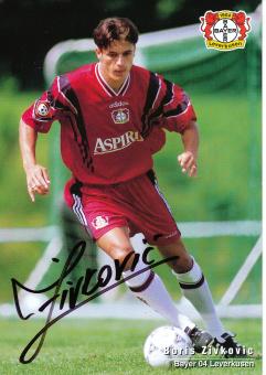 Boris Zivkovic  1997/1998   Bayer 04 Leverkusen Fußball Autogrammkarte original signiert 