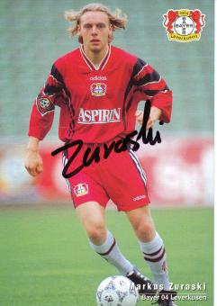 Markus Zuraski  1997/1998   Bayer 04 Leverkusen Fußball Autogrammkarte original signiert 