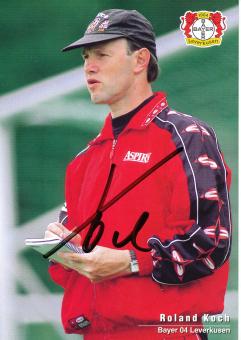 Roland Koch  1997/1998   Bayer 04 Leverkusen Fußball Autogrammkarte original signiert 