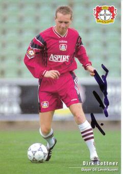 Dirk Lottner  1997/1998   Bayer 04 Leverkusen Fußball Autogrammkarte original signiert 