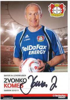 Zvonko Komes  2010/2011   Bayer 04 Leverkusen Fußball Autogrammkarte original signiert 