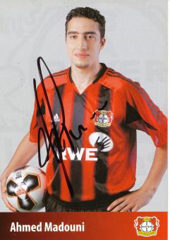Ahmed Madouni  2005/2006   Bayer 04 Leverkusen Fußball Autogrammkarte original signiert 