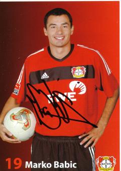 Marko Babic  2003/2004   Bayer 04 Leverkusen Fußball Autogrammkarte original signiert 