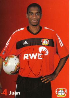 Juan   2003/2004   Bayer 04 Leverkusen Fußball Autogrammkarte original signiert 