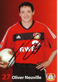 Oliver Neuville   2003/2004   Bayer 04 Leverkusen Fußball Autogrammkarte original signiert 