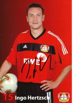 Ingo Hertzsch   2003/2004   Bayer 04 Leverkusen Fußball Autogrammkarte original signiert 