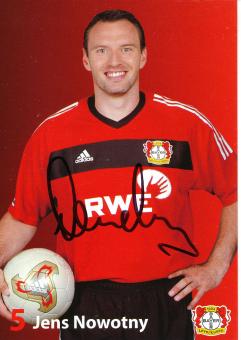 Jens Nowotny  2003/2004   Bayer 04 Leverkusen Fußball Autogrammkarte original signiert 