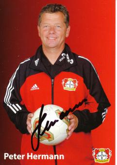 Peter Hermann  2003/2004   Bayer 04 Leverkusen Fußball Autogrammkarte original signiert 