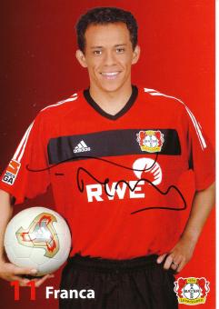 Franca  2003/2004   Bayer 04 Leverkusen Fußball Autogrammkarte original signiert 