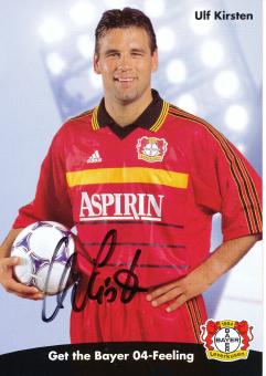 Ulf Kirsten  1998/1999   Bayer 04 Leverkusen Fußball Autogrammkarte original signiert 