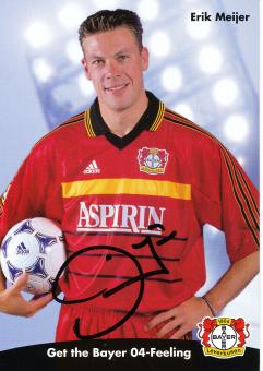 Erik Meijer  1998/1999   Bayer 04 Leverkusen Fußball Autogrammkarte original signiert 