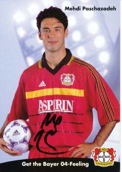 Mehdi Paschazadeh  1998/1999   Bayer 04 Leverkusen Fußball Autogrammkarte original signiert 