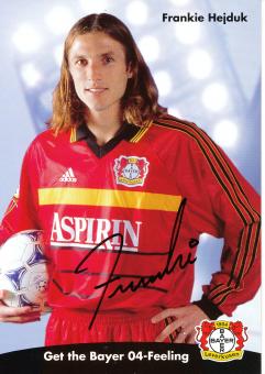 Frankie Hejduk  1998/1999   Bayer 04 Leverkusen Fußball Autogrammkarte original signiert 