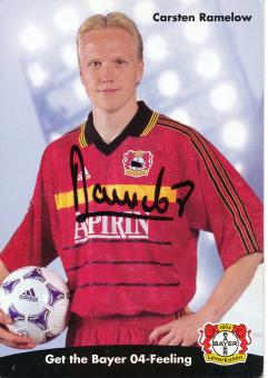 Carsten Ramelow  1998/1999   Bayer 04 Leverkusen Fußball Autogrammkarte original signiert 