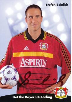 Stefan Beinlich  1998/1999   Bayer 04 Leverkusen Fußball Autogrammkarte original signiert 