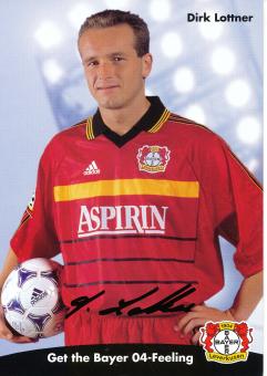 Dirk Lottner  1998/1999   Bayer 04 Leverkusen Fußball Autogrammkarte original signiert 